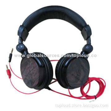 Bamboo Headphones for iPhone, 20Hz-20kHz, Laser Engraving LogoNew